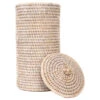 Artifacts Rattan Double Toilet Roll Holder, White Wash