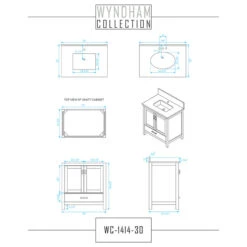 Sheffield 30" Espresso Single Vanity, Carrara Marble Top, Um Sq Sink, No -Warm Bathroom 995129e70b20c4c7 7677 w800 h800 b1 p0