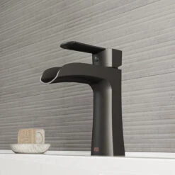 VIGO Paloma Single Hole Bathroom Sink Faucet, Matte Black -Warm Bathroom 997157420f59e0f1 2883 w800 h800 b0 p0
