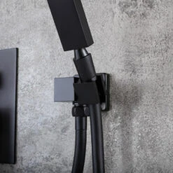 Modern Matte Black Solid Brass Wall Mount Swivel Bathtub Faucet With Hand Shower -Warm Bathroom 9a61a4260e7dc745 6200 w800 h800 b0 p0