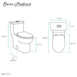 Swiss Madison Classe One-Piece Toilet Dual-Flush 1.1/1.6 Gpf -Warm Bathroom 9b01afed02befed8 9391 w800 h800 b1 p0
