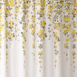 Weeping Flower Shower Curtain Yellow/Gray 72x72 10 Weeping Flower Shower Curtain Yellow/Gray 72x72 -Warm Bathroom 9b11bcf208bf4e49 3777 w800 h800 b0 p0