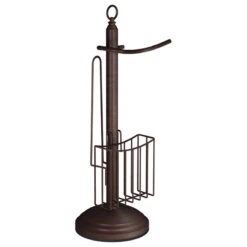 Nu Steel Toilet Tissue Holder With Storage, Oil Rubbed Bronze