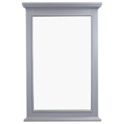 Eviva Elite Stamford Gray Full Framed Bathroom Vanity Mirror