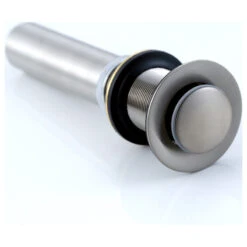 1-1/2" Push Pop-Up Drain Stopper For Sink, Brushed Nickel, Without Overflow 17 1-1/2" Push Pop-Up Drain Stopper For Sink, Brushed Nickel, Without Overflow -Warm Bathroom 9cf1a80b01ce29f2 9236 w800 h800 b1 p0