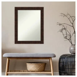 William Mottled Bronze Narrow Non-Beveled Bathroom Wall Mirror - 22 X 28 In. 13 William Mottled Bronze Narrow Non-Beveled Bathroom Wall Mirror - 22 X 28 In. -Warm Bathroom 9da1472002bddde9 6149 w800 h800 b1 p0