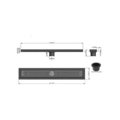 Satin Gold Linear Shower Drain Broken Lane Design By SereneDrains, 24 Inch -Warm Bathroom 9dd1ad080135041d 3585 w800 h800 b1 p0