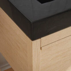 Shoji Bath Vanity, Whitewash Oak, 60", Double Sink, Freestanding -Warm Bathroom 9ee14d5c0296770d 1994 w800 h800 b0 p0