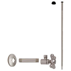 Supply Kit - 1/2" Ips X 3/8" Od X 20" Corrugated In Satin Nickel, Satin Nickel