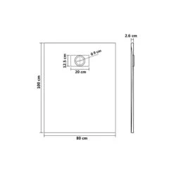 VidaXL Shower Base Tray SMC White 39.4"x31.5" Bathroom Base Shower Receptor -Warm Bathroom 9f31765a03653291 8933 w800 h800 b1 p0