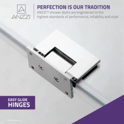 ANZZI Grand Series 34" X 58" Frameless Hinged Tub Door, Polished Chrome -Warm Bathroom 9f718616003557ee 8918 w800 h800 b0 p0