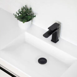 Bathroom Vanity Sink Pop-Up Drain With Overflow, Matte Black -Warm Bathroom 9fa15250009ae30e 0382 w800 h800 b0 p0