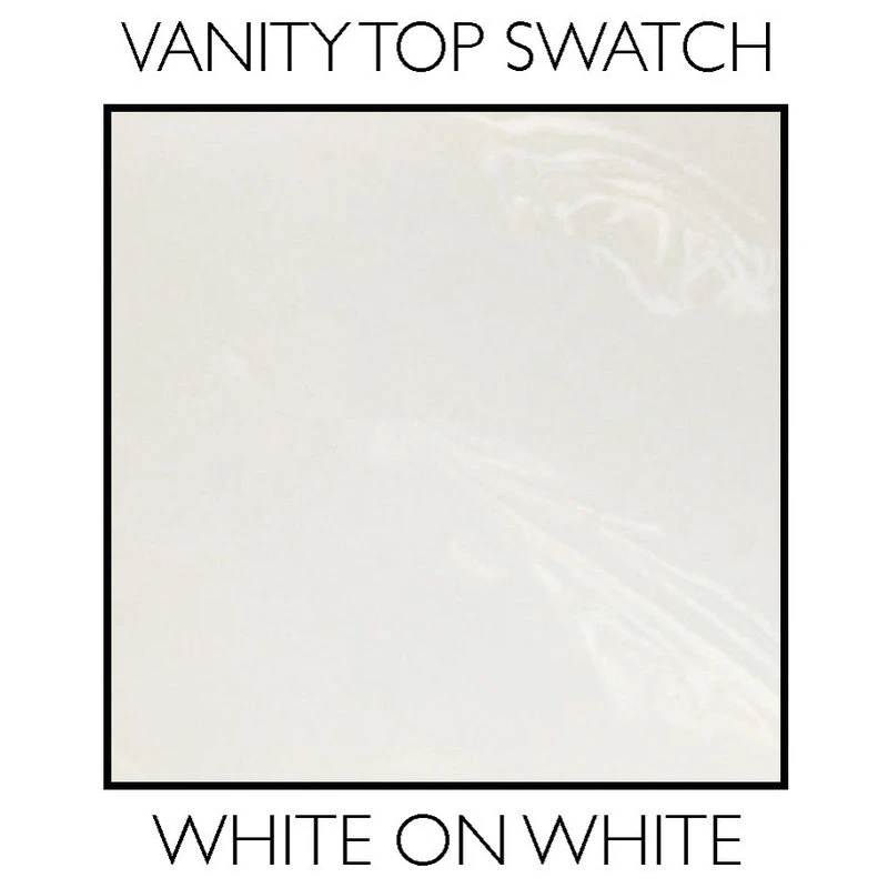 Design House 586297 37" Cultured Marble Vanity Top - White On White 4 Design House 586297 37" Cultured Marble Vanity Top - White On White - Image 4