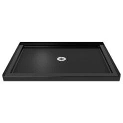 DreamLine SlimLine 32"x48" Single Threshold Shower Base, Black Finish