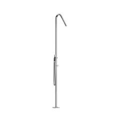 "Twiggy" Free Standing Shower Column, Hot And Cold, Hand Spray And Hose