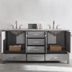 Gela Single Vanity, Gray, 72", Without Mirror -Warm Bathroom a2315f89009c4692 5327 w800 h800 b0 p0