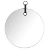 19" Dia Frameless Round Wall Mirror Black Bathroom Entryway Bedroom Decor