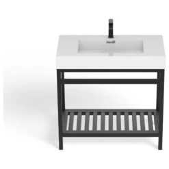 The Nova Bathroom Vanity, Black, 36", Single Sink, Freestanding -Warm Bathroom a3111c3203c743bd 7880 w800 h800 b1 p0