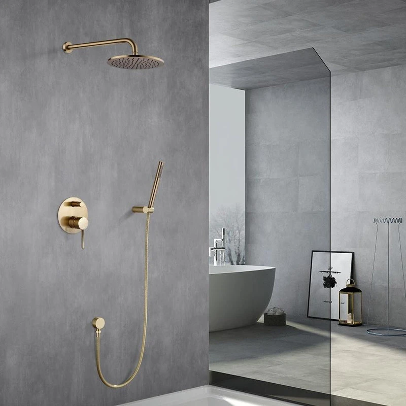 Wasser™ Brass Shower System With Handheld Shower, 12" Shower Head 3 Wasser™ Brass Shower System With Handheld Shower, 12" Shower Head - Image 3