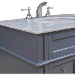 Park Avenue 32" Single Bathroom Vanity In Gray With Marble Top 8 Park Avenue 32" Single Bathroom Vanity In Gray With Marble Top -Warm Bathroom a40198330a4bde12 2506 w800 h800 b0 p0