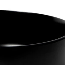Black Matte 15" Round Above Mount Ceramic Sink -Warm Bathroom a4314b25009459a1 5713 w800 h800 b0 p0