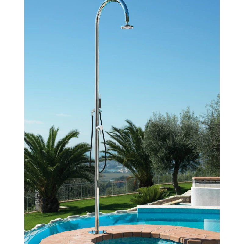"Origo" Free Standing Shower Column, Hot And Cold, Hand Spray And Hose 2 "Origo" Free Standing Shower Column, Hot And Cold, Hand Spray And Hose - Image 2