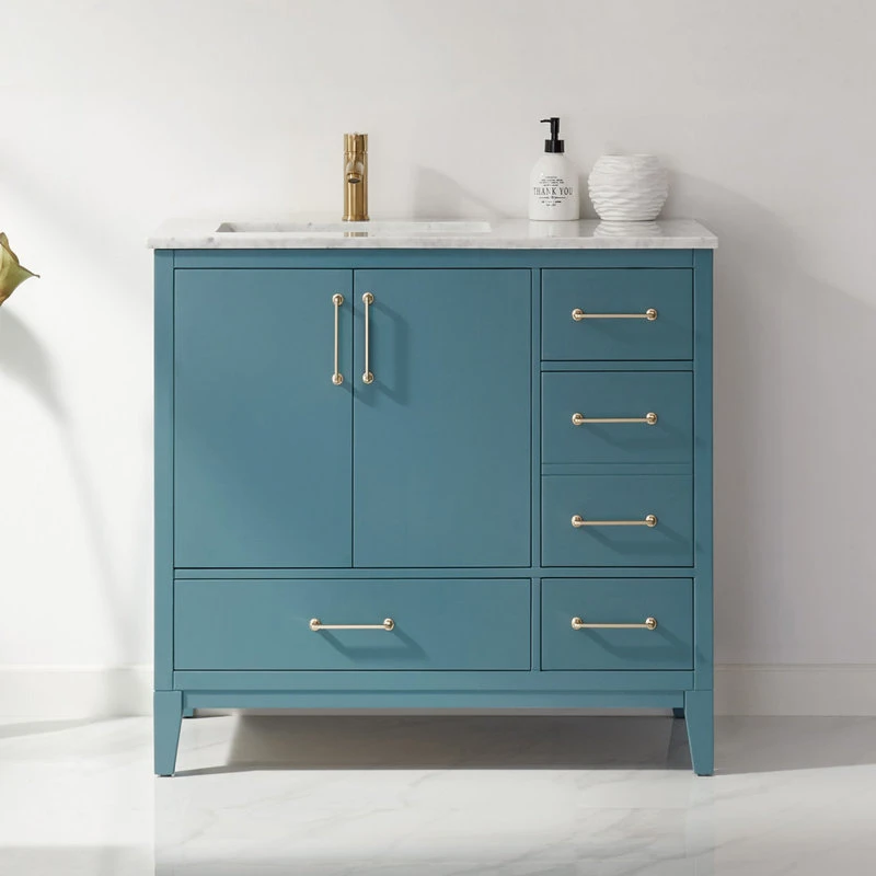 Sutton Royal Green Bathroom Vanity Set, 36", Without Mirror 1 Sutton Royal Green Bathroom Vanity Set, 36", Without Mirror