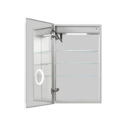 AQUADOM Edge Royale LED Medicine Cabinet Defogger Left Hinge 20"x32"x5" -Warm Bathroom a4d191d8035d5171 0423 w800 h800 b1 p0