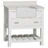 Charlotte 36" Bathroom Vanity, White, 36", Quartz Top