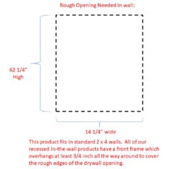 Cedarhurst Recessed Unfinished Medicine Cabinet 65h X 15.5w X 3.5d -Warm Bathroom a641667c02dae222 3067 w800 h800 b1 p0