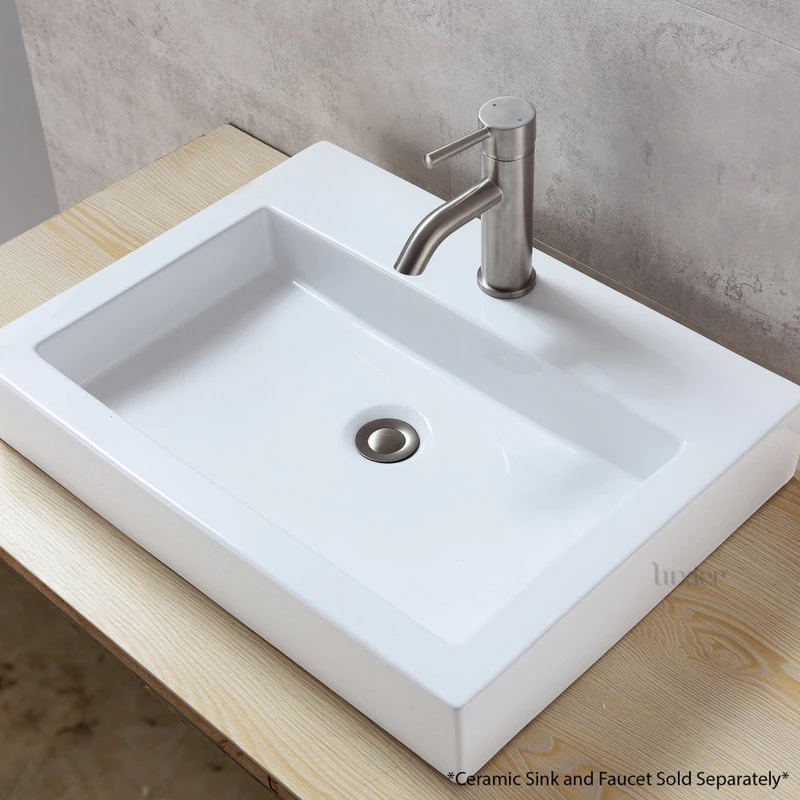 1-1/2" Push Pop-Up Drain Stopper For Sink, Brushed Nickel, Without Overflow 2 1-1/2" Push Pop-Up Drain Stopper For Sink, Brushed Nickel, Without Overflow - Image 2