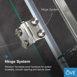 Ove Decors Savannah 40"x32" 10 Mm Shower Kit Satin Nickel -Warm Bathroom a72145dd0239eeee 9141 w800 h800 b0 p0