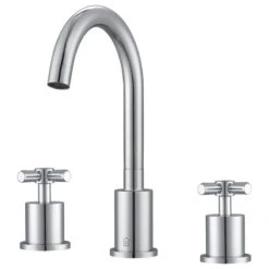 Ancona Prima 3-Piece Bathroom Faucet Set, Chrome