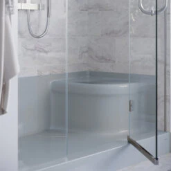 Aquatique 60x32 Single Threshold Shower Base, LH Drain, Right Hand Seat, Grey -Warm Bathroom a7c17ab5025eb470 9529 w800 h800 b0 p0