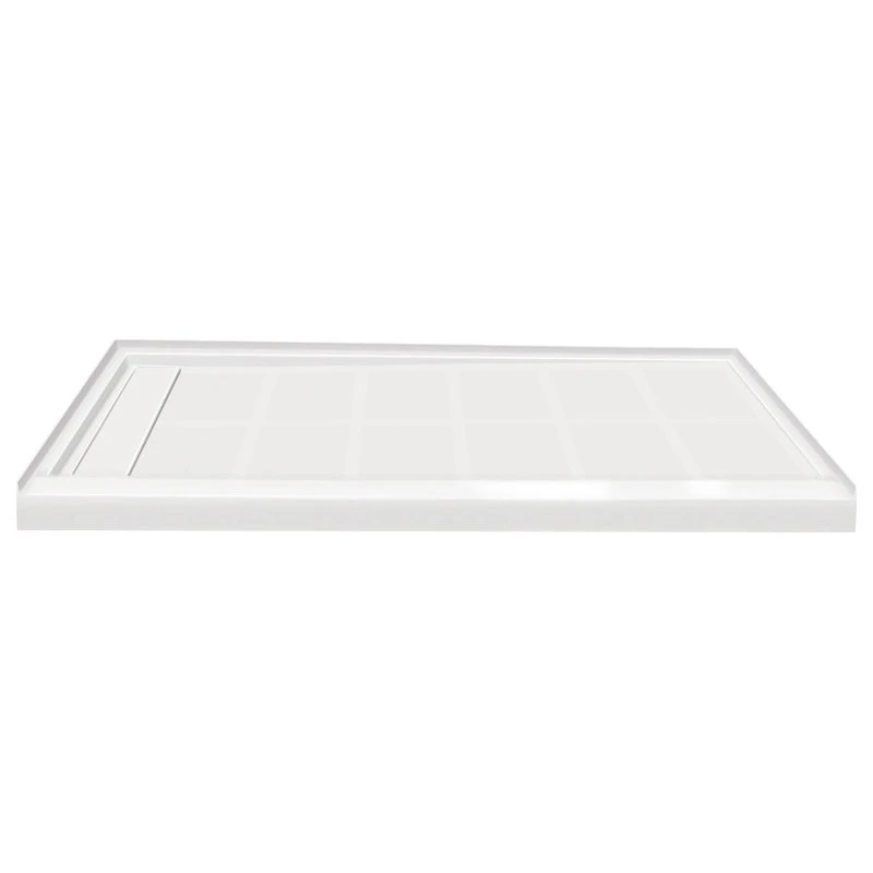 Transolid Linear 60"x30" Rectangular Shower Base With Left Hand Drain, White 1 Transolid Linear 60"x30" Rectangular Shower Base With Left Hand Drain, White