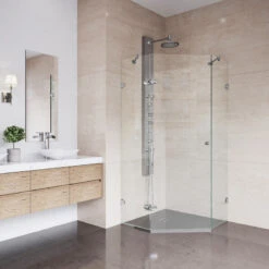 VIGO 34"x34" Frameless Neo-Angle 3/8" Shower, Without Base, Chrome 13 VIGO 34"x34" Frameless Neo-Angle 3/8" Shower, Without Base, Chrome -Warm Bathroom a8e1ad640e9d87ce 9486 w800 h800 b0 p0