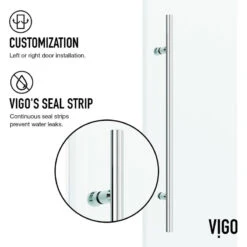 VIGO 34"x46" Elan E-class Frameless Shower Enclosure, Chrome -Warm Bathroom a9118fe3003d05f2 9444 w800 h800 b1 p0