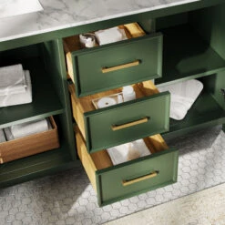 The Woodruff Bathroom Vanity, Double Sink, 54", Vogue Green, Freestanding -Warm Bathroom a981785f03d99b62 5771 w800 h800 b0 p0