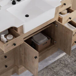 Rawley Bath Vanity, Weathered Fir, 42", Single Sink, Marble Top, Freestanding -Warm Bathroom a9f1e28603c73d6b 2294 w800 h800 b0 p0