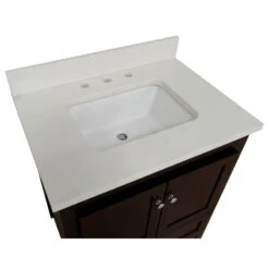 Abbey 30" Bathroom Vanity, Base: Chocolate, 30", Top: Quartz -Warm Bathroom aa01783701c50301 8739 w800 h800 b1 p0