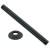 1/2" Ips X 6" Ceiling Mounted Shower Arm With Flange In Powder Coated Flat Black