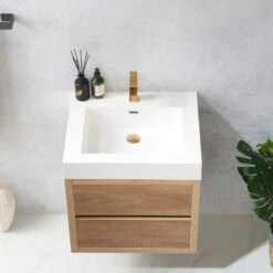 Palencia Wall-Mount Floating Bath Vanity, 24" Single Sink, No Mirror 13 Palencia Wall-Mount Floating Bath Vanity, 24" Single Sink, No Mirror -Warm Bathroom aa51da060256ae49 8263 w800 h800 b0 p0