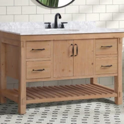 Marina 55" Bathroom Vanity, Driftwood Finish -Warm Bathroom aa91e6e3013fe0cd 6542 w800 h800 b0 p0