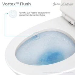 St. Tropez Elongated Toilet, Dual Flush, Glossy White 25 St. Tropez Elongated Toilet, Dual Flush, Glossy White -Warm Bathroom aaf1e6f00283d304 2880 w800 h800 b0 p0