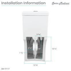 Swiss Madison Classe One-Piece Toilet Dual-Flush 1.1/1.6 Gpf -Warm Bathroom acc14bc002befed8 9391 w800 h800 b1 p0
