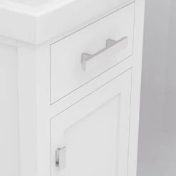 Mia 18" Single Vanity With Single Door, Pure White -Warm Bathroom acc1bd17024b2849 9944 w800 h800 b0 p0