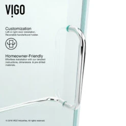 VIGO Pirouette Frameless Shower Door, 42", Chrome 22 VIGO Pirouette Frameless Shower Door, 42", Chrome -Warm Bathroom acd1181f0f5a4bc9 9284 w800 h800 b0 p0