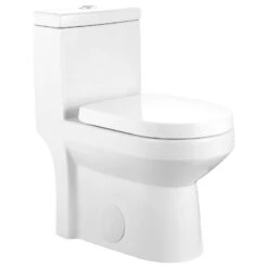Modern Small One Piece Toilet, Compact Bathroom Tiny Mini Commode Dual Flush -Warm Bathroom acf1f4b4026baa15 2789 w800 h800 b1 p0