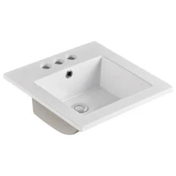 16" Single Sink Ceramic Top