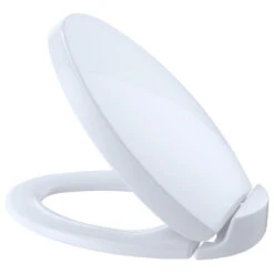 Toto Oval SoftClose Elongated Toilet Seat And Lid, Cotton White